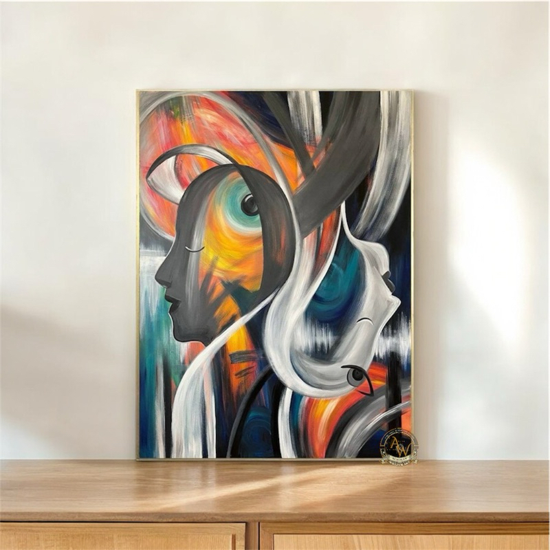 

lukisan abstrak modern art aesthetic