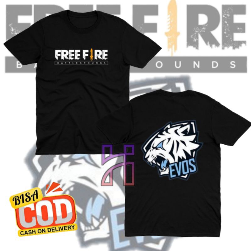 Baju Evos Anak Laki Laki Kaos Evos Anak FF Tshirt Free Fire Free Tambah Nama