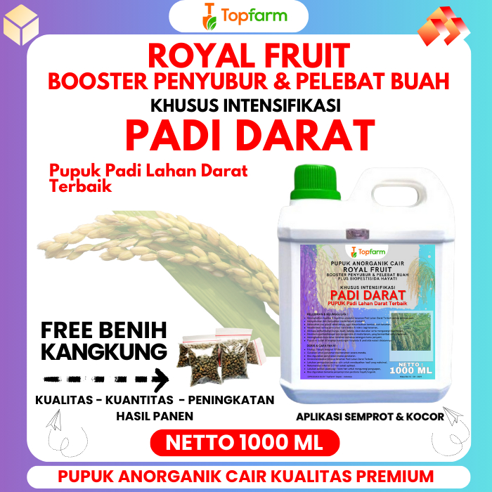 Pupuk Padi Darat / Pupuk Padi Pelebat Buah / Pupuk Padi Semprot Penyubur / Pupuk Padi Cair / Pupuk K