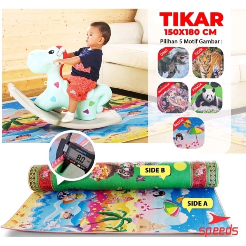 Tikar makan tikar foam printing