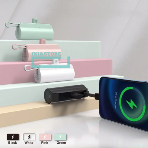 Powerbank Multifungsi Cas Charger HP Ponsel Type C Power Bank Senter Mini Darurat Portable