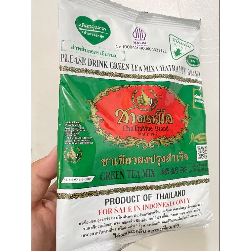 

Thai Tea Chatramue Hijau 200gr Bpom Indonesia