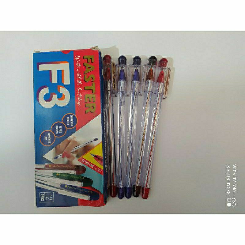 

Bolpoin//Pulpen//Bolpen Faster F3 Hitam ( 1pcs )