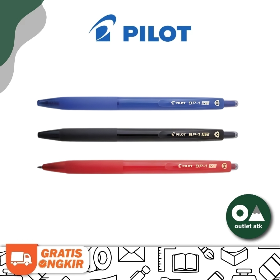 

Pulpen Cetek Ball Point Pen Pilot BP-1 RT 0.7mm Jepang Asli