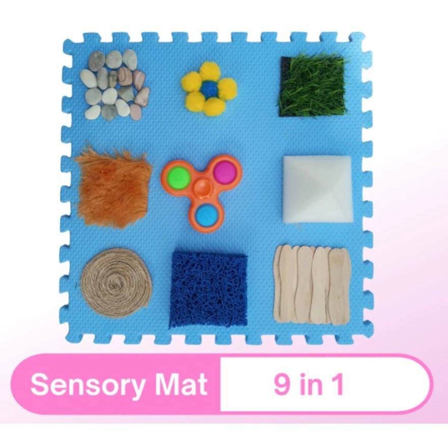 READY BANDUNG SensorI Mat Karpet Matras Sensory Sensorik Play Bayi 3 6 8 Bulan Sensory Mat 9 IN 1 Ma