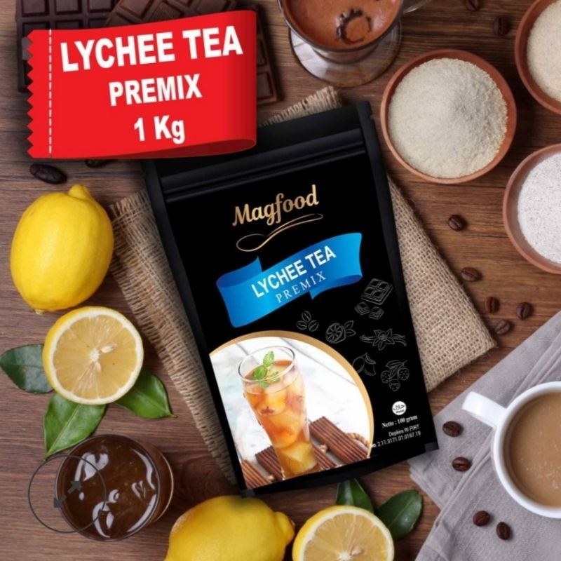 

Magfood Premix Lychee Tea 100gr, 1000gr (gratis ongkir)