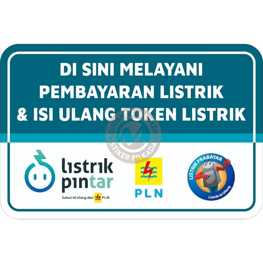 

STIKER VINYL DISINI MELAYANI PEMBAYARAN LISTRIK