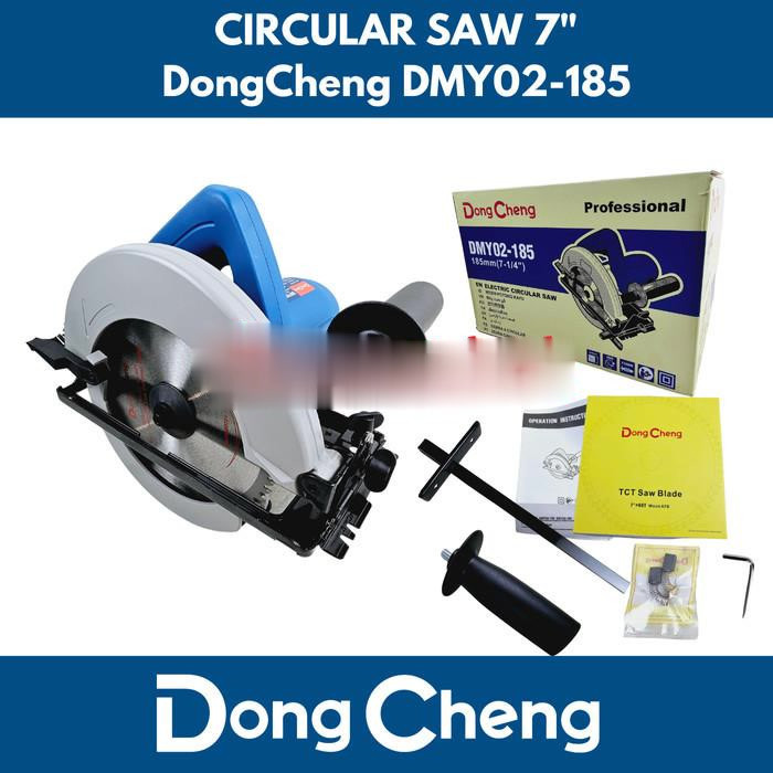 DONGCHENG DMY02-185 Mesin gergaji circular saw 7inch DMY 02-185 -srt