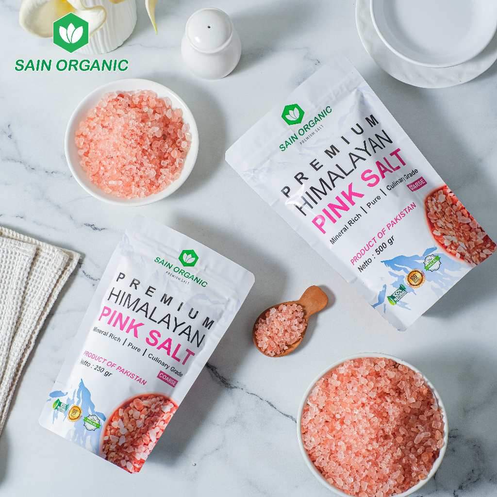 

Garam Himalaya Kasar Original 250 gram Asli Organik Coarse Himalayan Salt Kristal Himsalt Organic Garem Premium MPASI