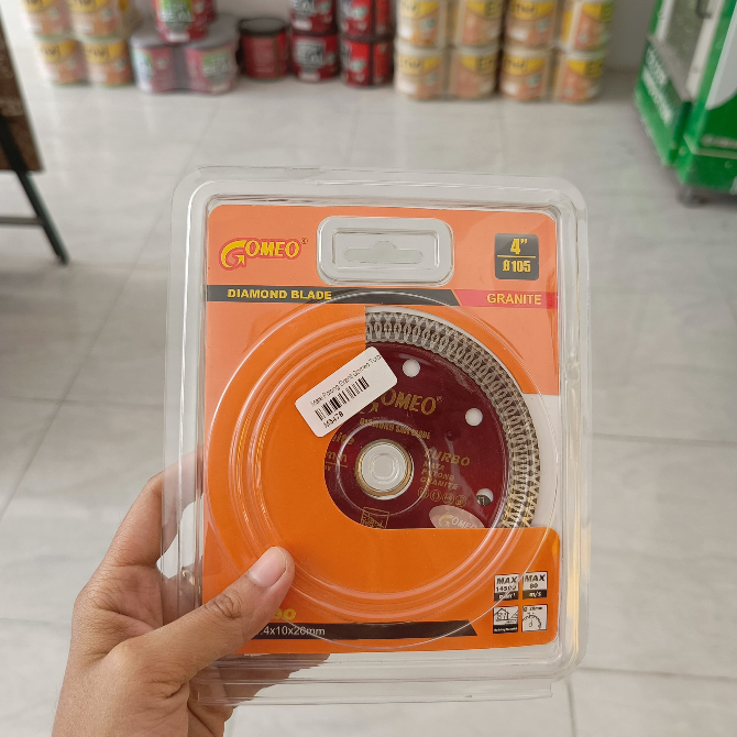 Mata Potong Keramik Granit TURBO Ukuran 4inch Merk Gomeo