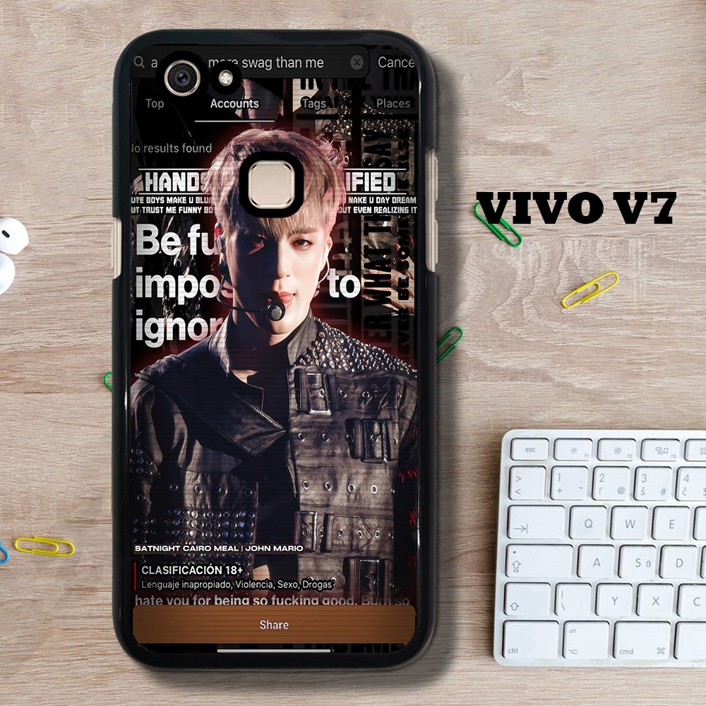 [A28] CASING HANDPHONE VIVO V7 CASE VIVO V7 CUSTOM CASE AESTHETIC KEREN LUCU VIRAL TERBARU