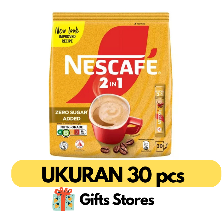 

Nescafe Instant Singapore Kopi 2 in 1 Zero Sugar Added Original