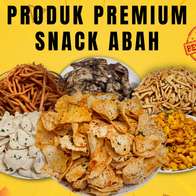 

Snack Abah Kemasan 500 gram Basreng Original Pedas Daun Jeruk Makaroni Sale Pisang Usus Krispi Mie Sistik Jadul Basreng Stik