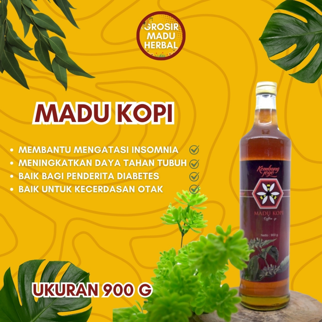 

MADU KOPI KEMBANG JOYO 900 G, MADU ASLI, MADU ALAMI, PURE HONEY