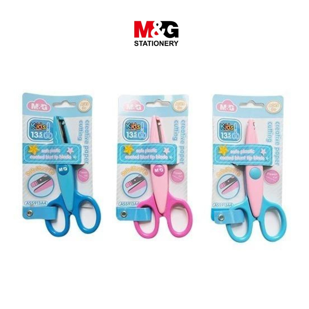 

Gunting Anak M&G Kid Scissors #ASS913A4 Safe Blun Tip Gunting Anak Di Atas 3 Tahun Dua Warna SHABG