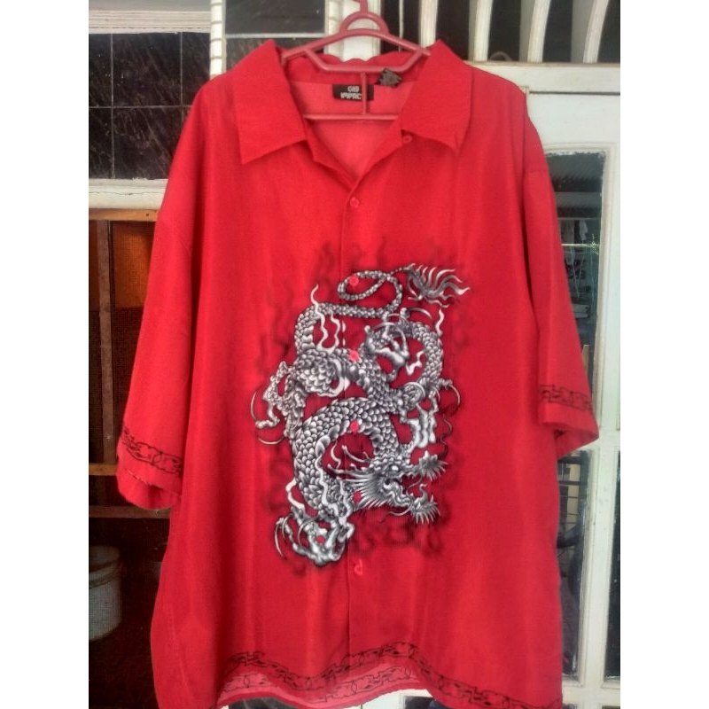 kemeja y2k dragon