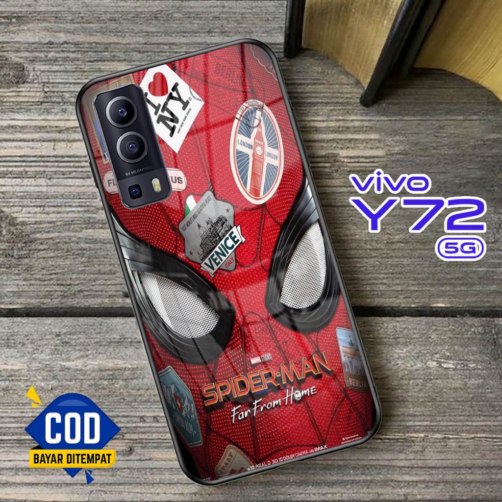 Softcase Kaca VIVO Y72 (5G) - Case Handphone VIVO Y72 (5G) [T56].