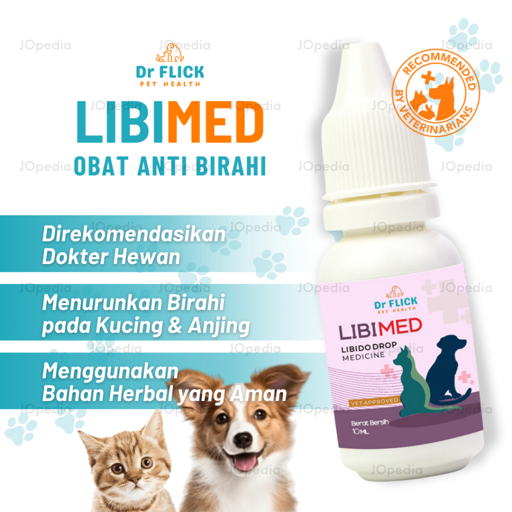 Dr FLICK LIBIMED Obat Penurun Birahi Kucing Anjing Penurun Libido Hewan Jantan Betina