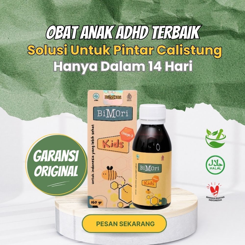 Bimori Kids Obat Adhd Anak Autisme | Madu Lancar Bicara Anak | Multivitamin Daya Tahan Tubuh Anak