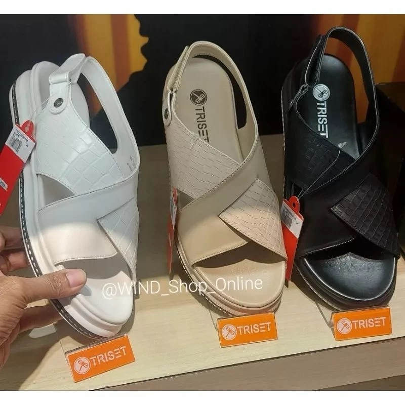 JUMBO SALE TRISET Sepatu sandal wedges wanita size 36-40