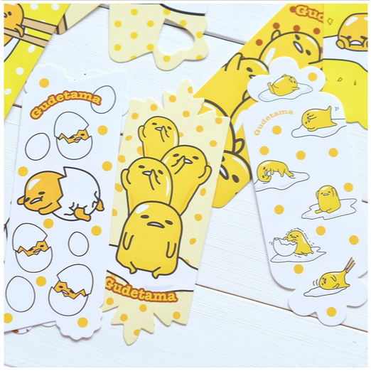 

Gudetama Paper Bookmark Set / BOOKMARK GUDETAMA / PEMBATAS BUKU