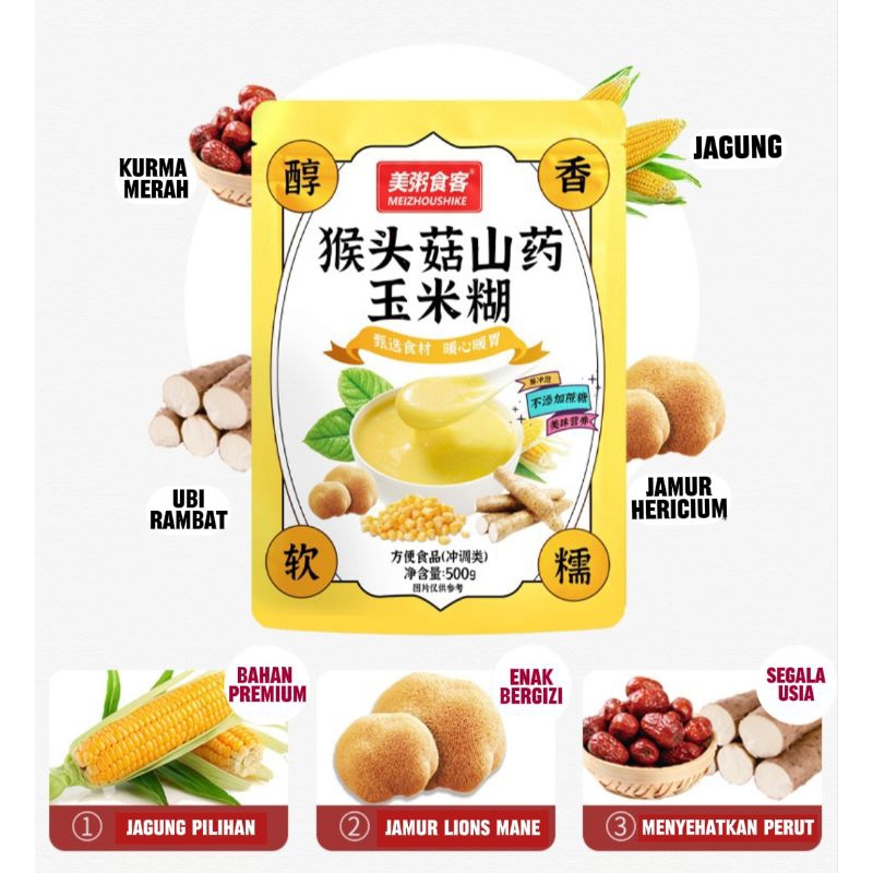 

Bubuk Jagung Jamur Lion's Mane