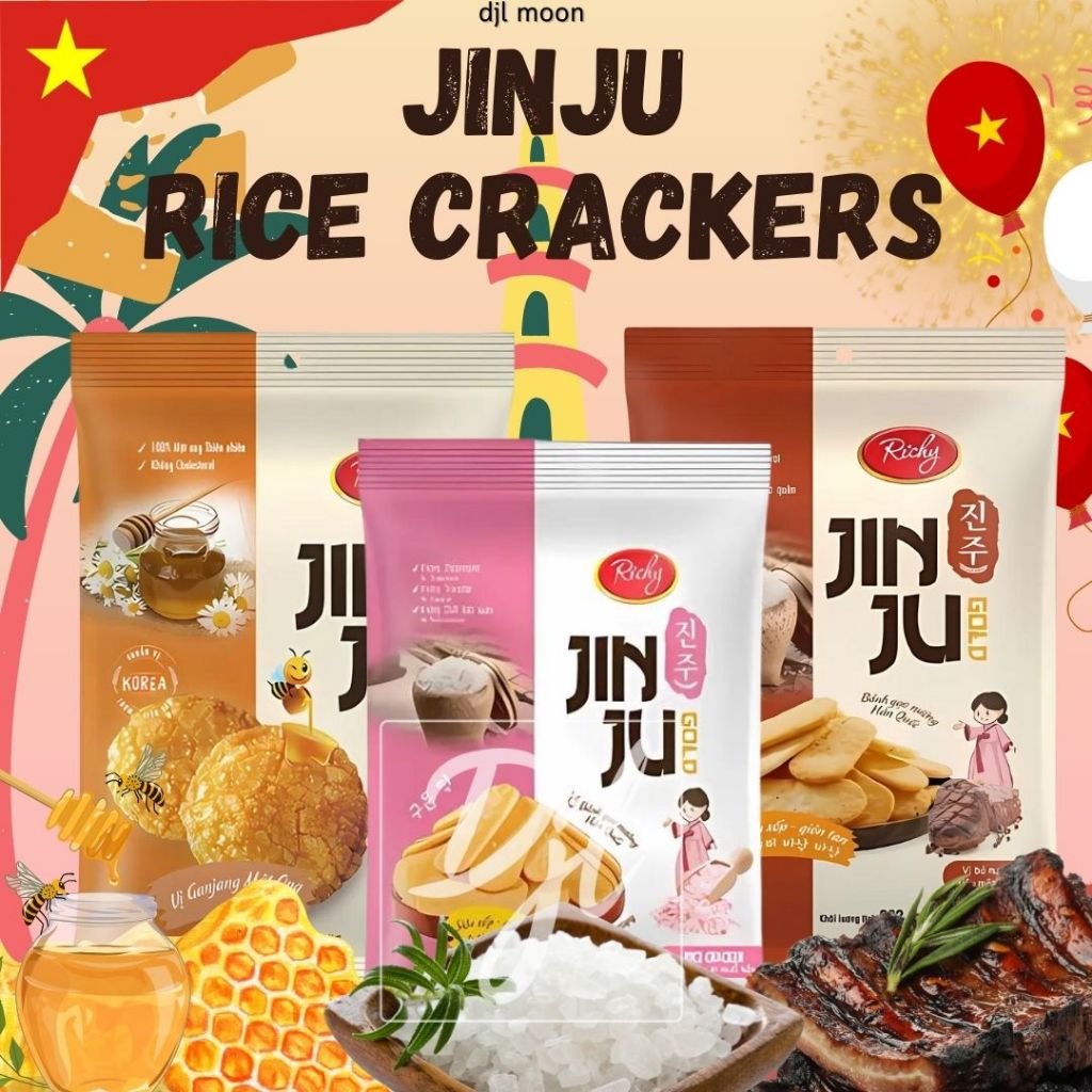 

Richy Jinju Rice Crackers 1 Pak Krekers Beras
