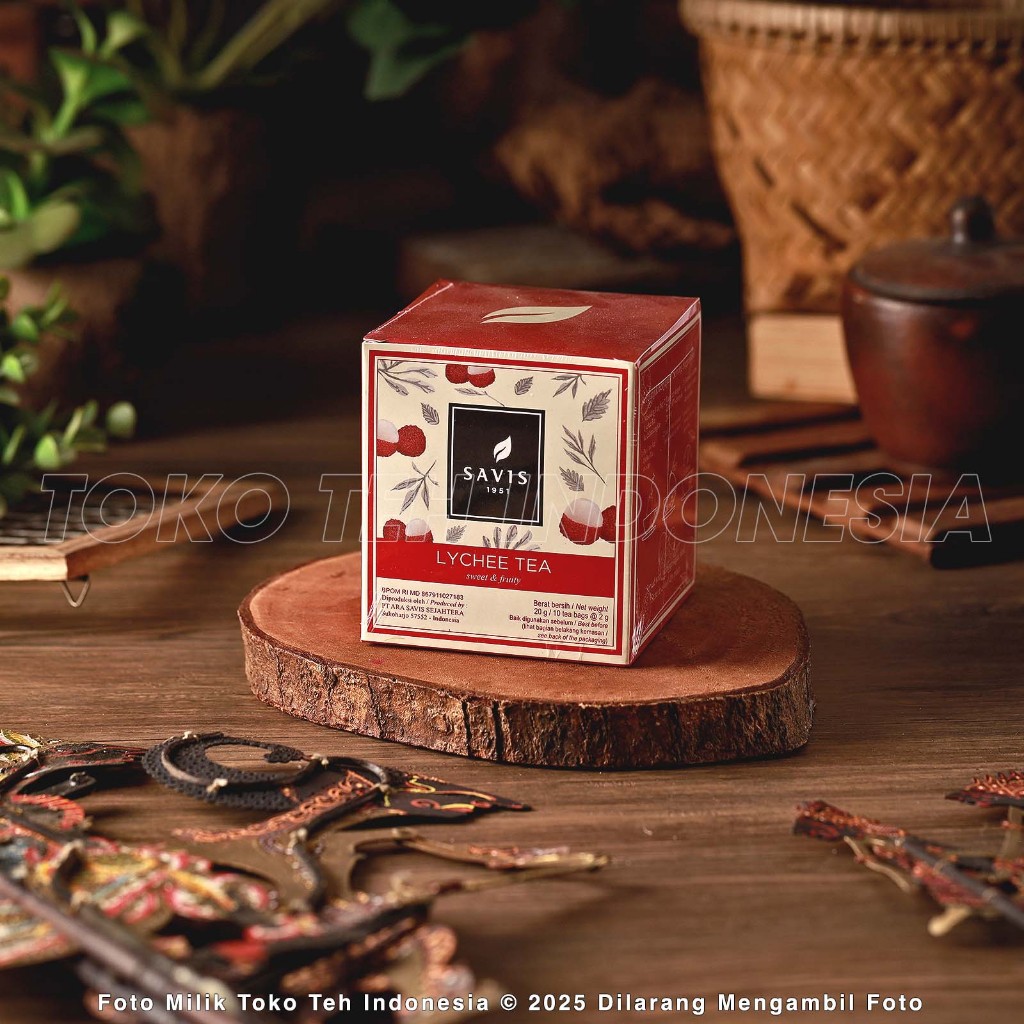 

Savis Tea - Lychee Tea Box isi 10tb Fruity Tea Premium Teh Rasa Buah Leci