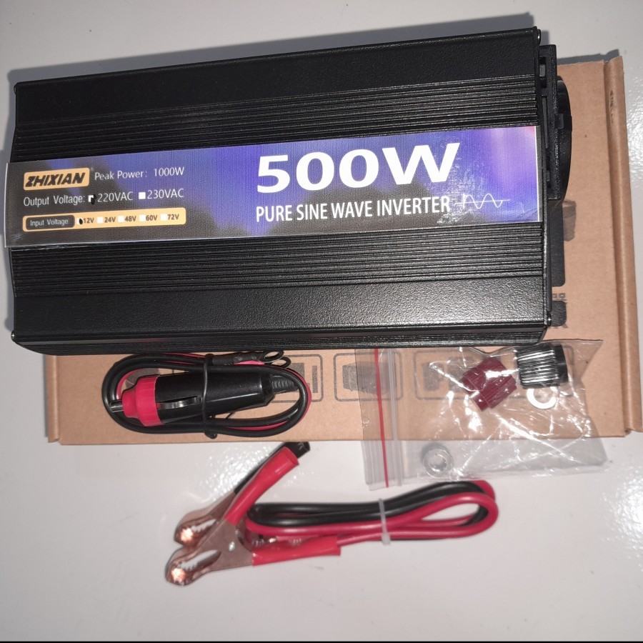 INVERTER SINUS MURNI PSW 12V 500W 500 WATT PURE SINE WAVE