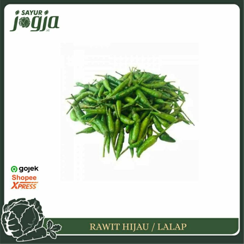 

Rawit Riwit Hijau Cabai Cabe Lalap 50g : Sayur Jogja