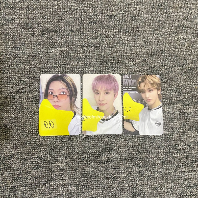 [READY STOCK] pc mark - jungwoo - yuta bulgasari pob fansign walk jkt dnd - mark jungwoo yuta starfi