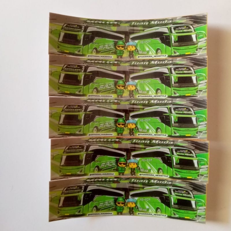 

stiker bus basuri maudi x tuan muda edisi grab gojek terbaru