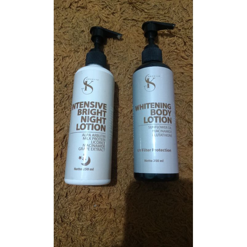 [PRELOVED] HB HANDBODY WHITENING MY SKOONHEID DAY&NIGHT 250ML bisa nego
