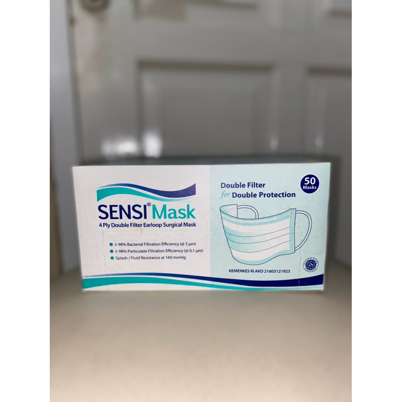 Masker SENSI 4Ply Double Filter, Premium Mask Japan, 3D Mask Japan