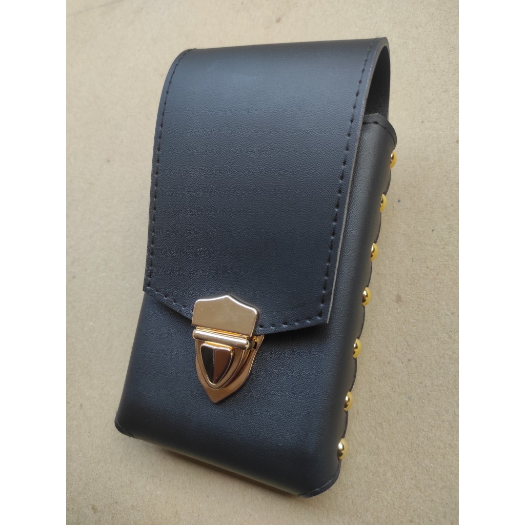 SARUNG HP SATPAM LANTAS POLISI HITAM DOFF POLOS