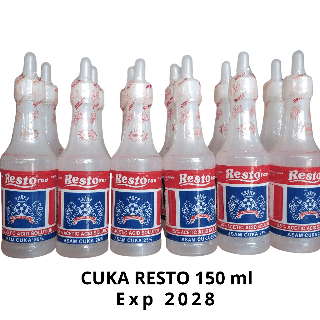 

Cuka Makan Cap Restoran / Cuka Masak 150 ml/ Cuka kembaran dixi 150ml / Cuka Dapur / Cuka kembaran Dixi / cuka bakso / cuka Halal white vinegar 150 ml / Cuka Dapur