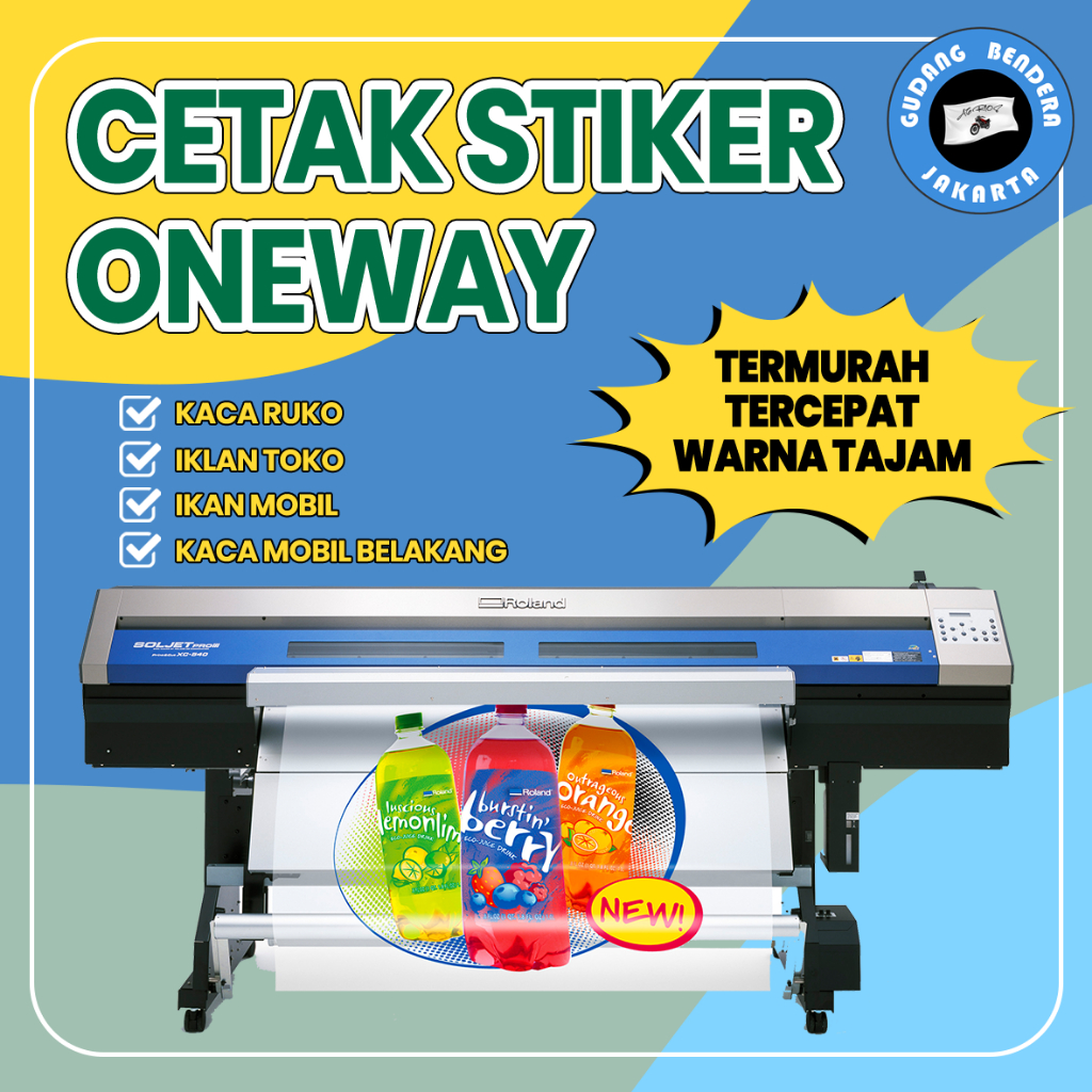 

CETAK STIKER ONE WAY STIKER RUKO KACA MOBIL STIKER SATU ARAh