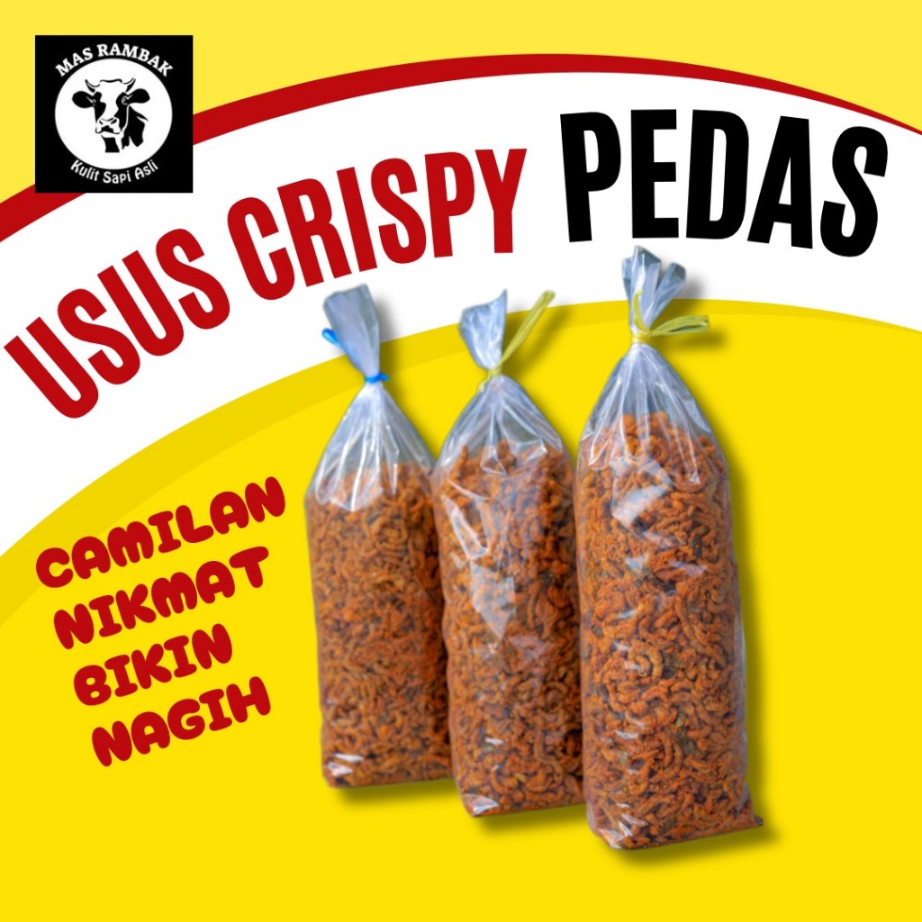 

Usus Pedas Daun Jeruk Kripik Usus Ayam Crispy 500 gram Renyah Gurih Cemilan Pedas