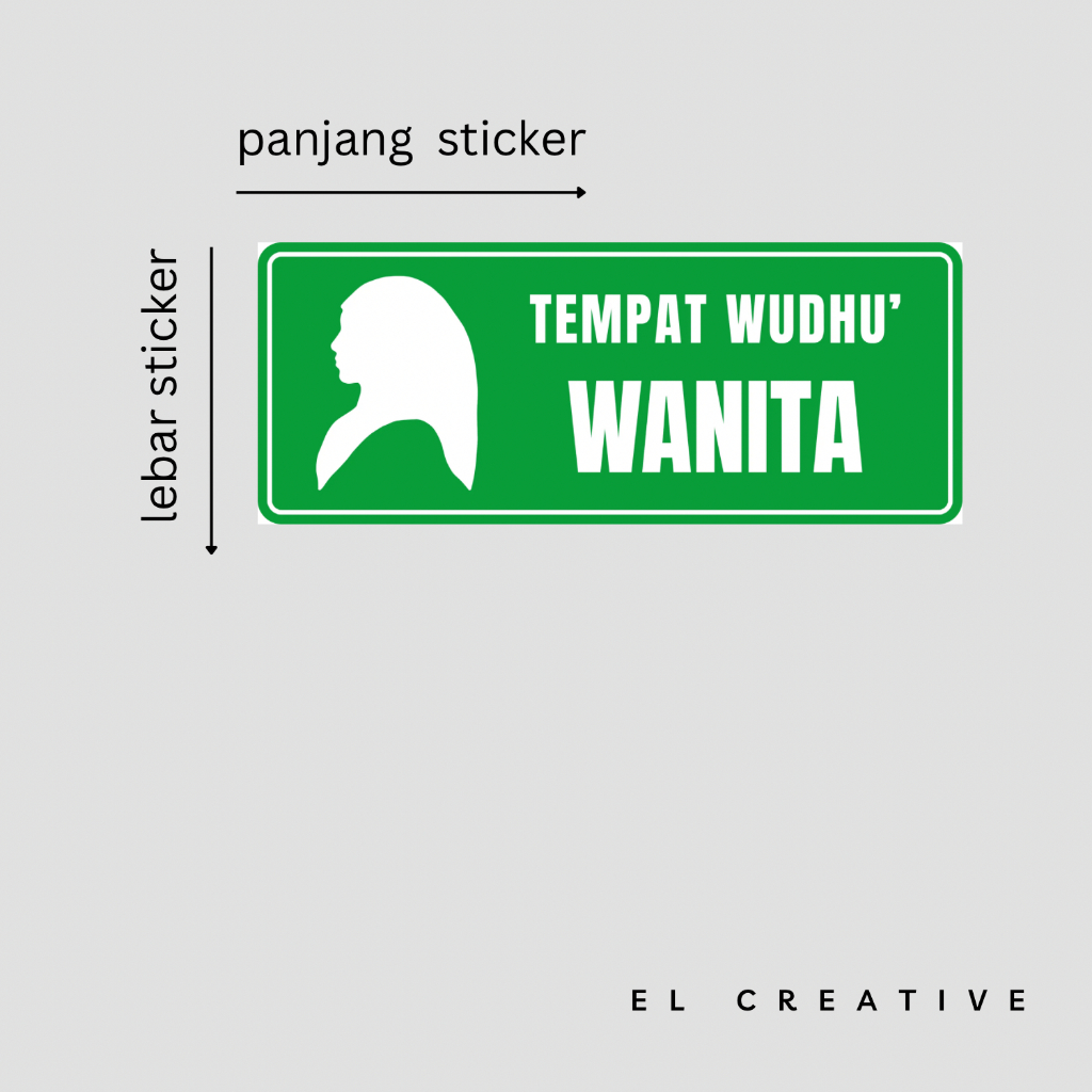 

Sign sticker sticker wudhu wudu