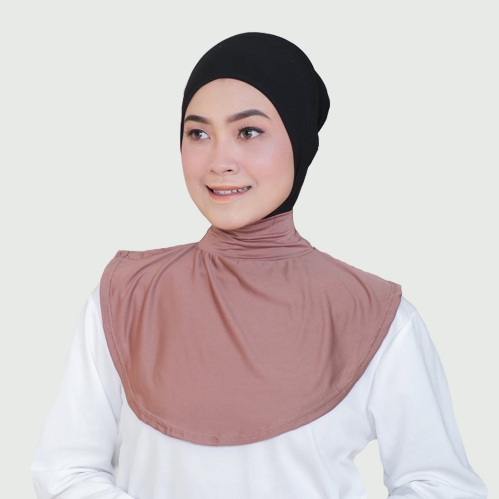 Manset Leher Jersey Premium Manset Hijab Dalaman / dalaman jilbab / daleman kerudung / manset leher 
