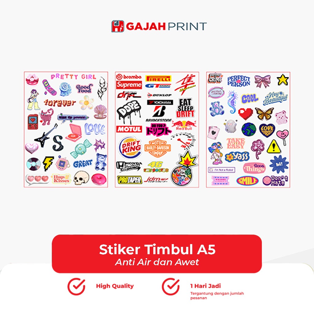 

Stiker Lucu Anti Air dan Stiker Motor Racing Cocok untuk di gunakan segela media