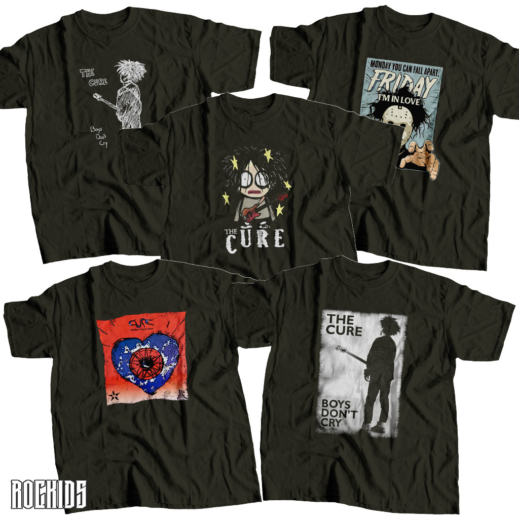 ROCKIDS - THE CURE - TSHIRT - TEES - KIDSWEAR - KAOS BAND - KAOS BAND THE CURE - KAOS THE CURE - TSH