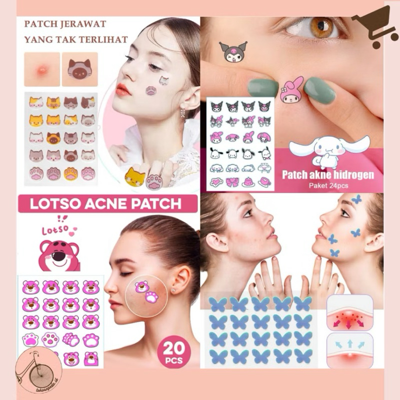 [PREMIUM] Acne Pimple Patch Stiker Jerawat berwarna-warni Cute Star/Heart Shape Perawatan Kulit Patc