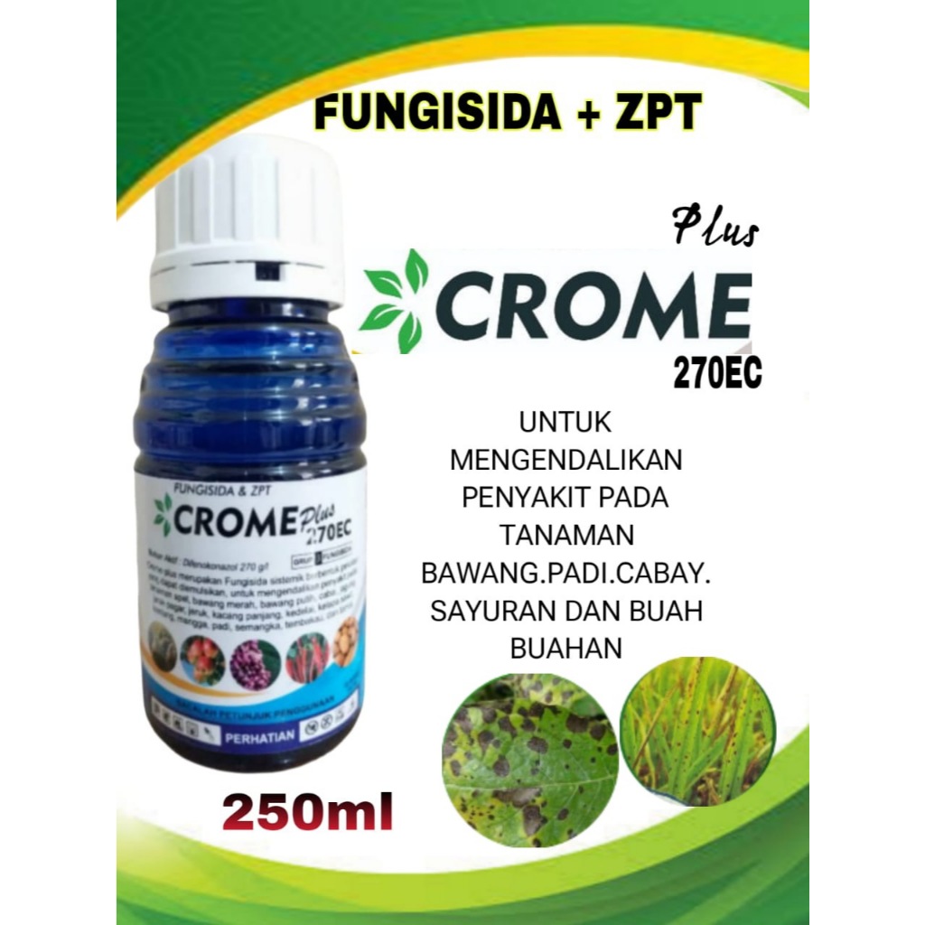 Crome plus 250ml Promo Grosir Fungisida Penyakit Tanaman Cabai Padi Pupuk Zpt Fungisida