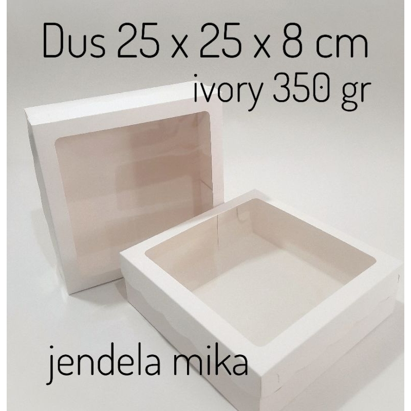 

Dus kue bolu 25x25x8cm kotak kue lapis box kue bolu