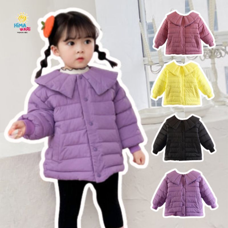 SALE JAKET ANAK PEREMPUAN RIVETA MODEL PUFFER LENGAN PANJANG OUTFIT WINTER FASHION PREMIUM