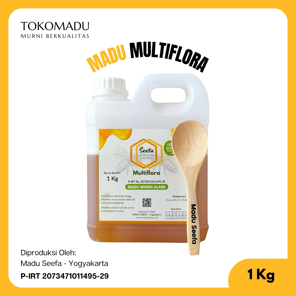

Madu Murni Multiflora Seefa 1 Kg Asli Bergaransi Free Sendok Kayu