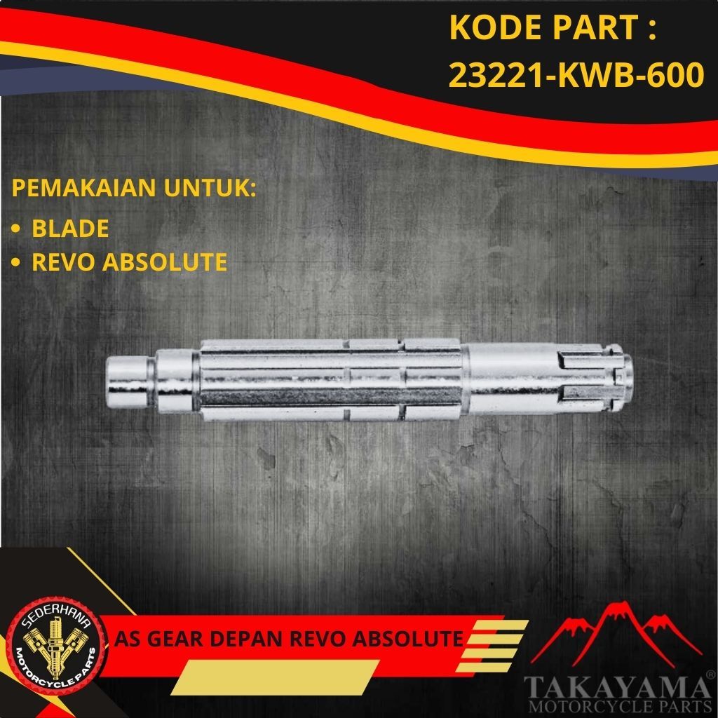 AS GEAR DEPAN BLADE REVO ABSOLUTE TAKAYAMA