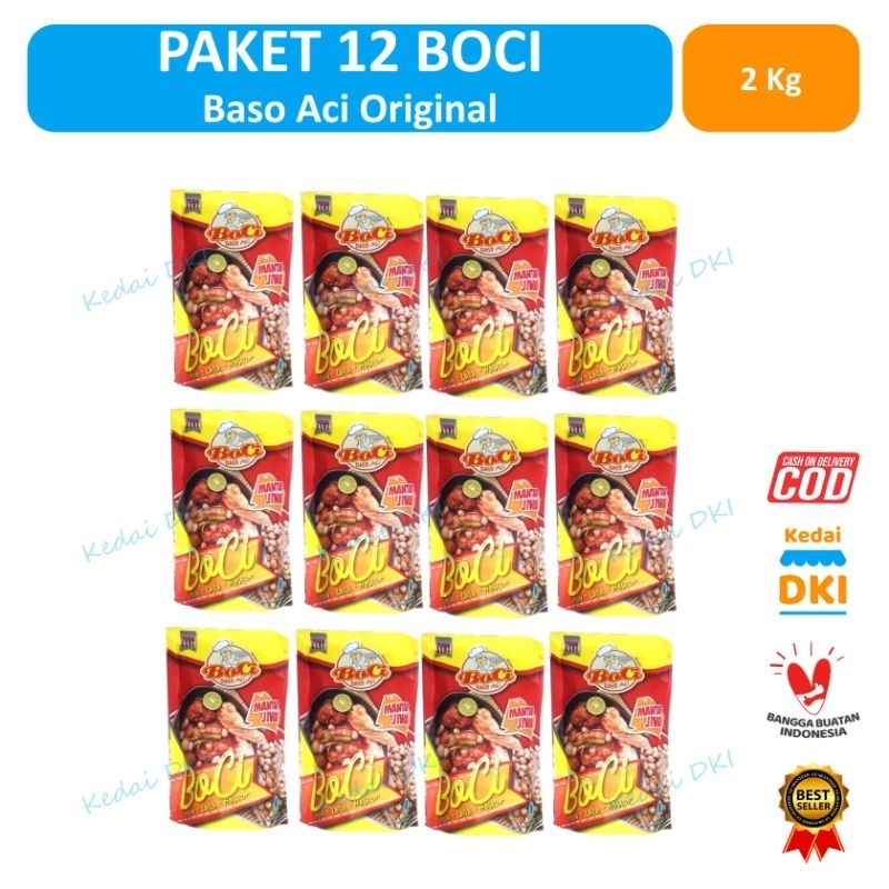 

[PROMO 12.12 BIG SALE SHOPEE] - PAKET 12 BOCI 2 KG - Boci baso aci mantap jiwa
