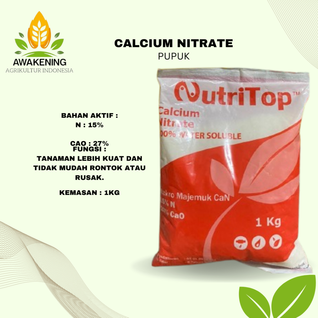 PUPUK NUTRITOP CALCIUM NITRATE 1KG